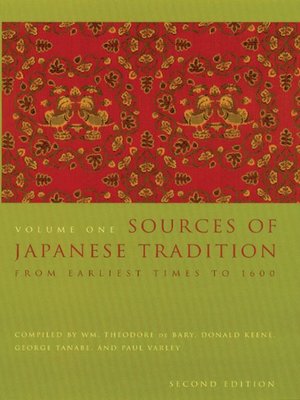 Sources of Japanese Tradition - ebook